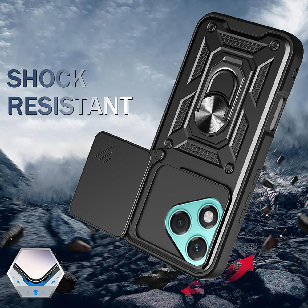 Калъф за Honor 400 Lite, Techsuit, CamShield, Син