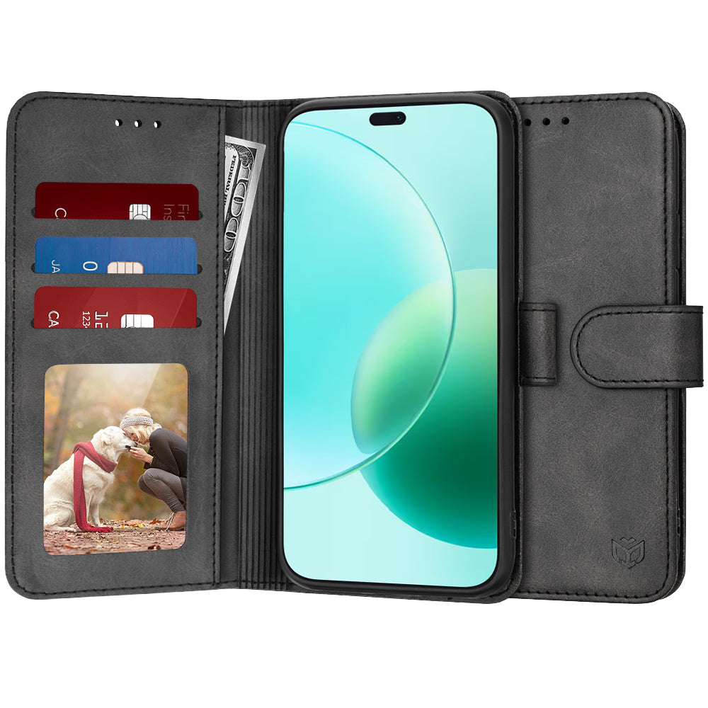 Калъф за Honor 400 Lite, Techsuit, Diary Book, Черен