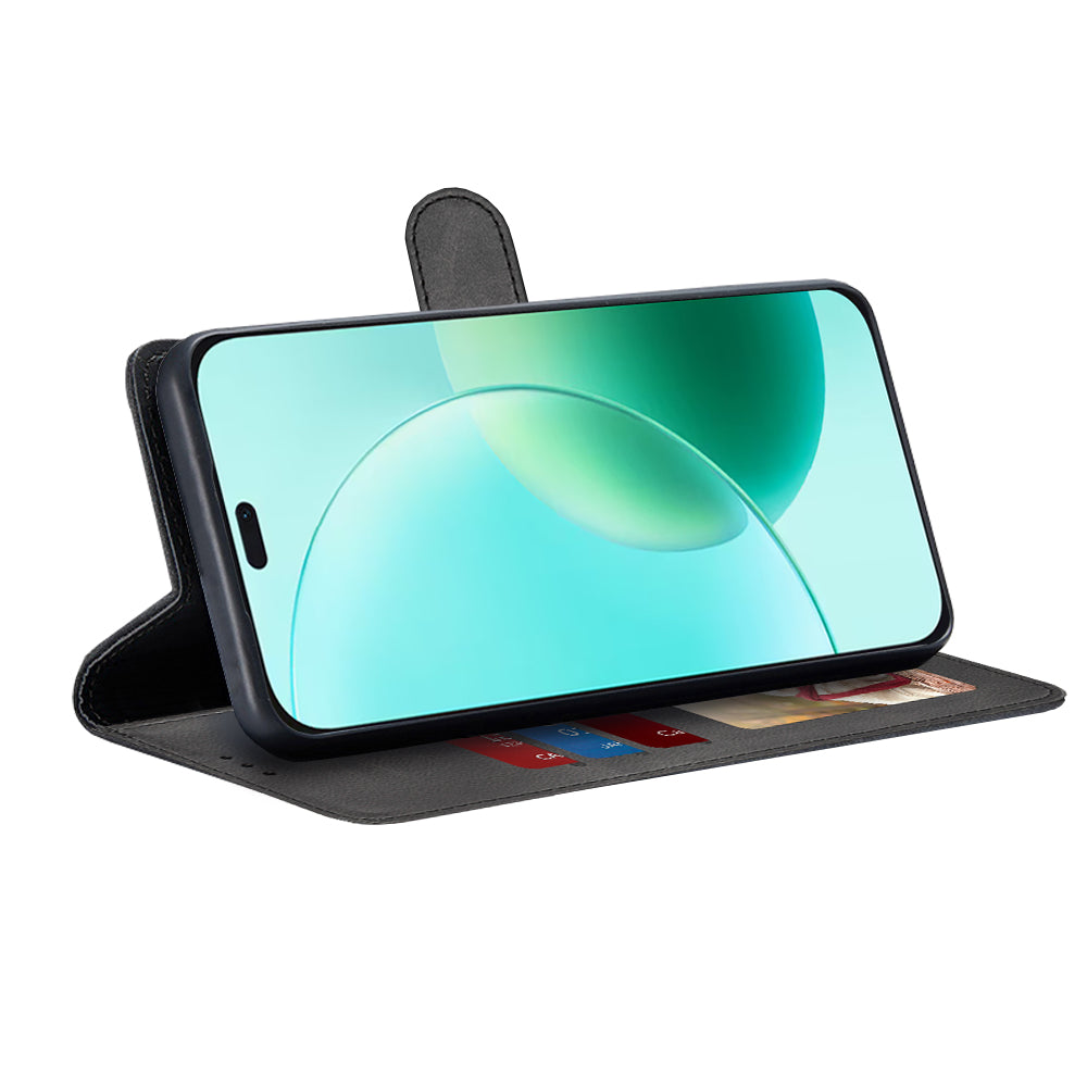 Калъф за Honor 400 Lite, Techsuit, Diary Book, Черен