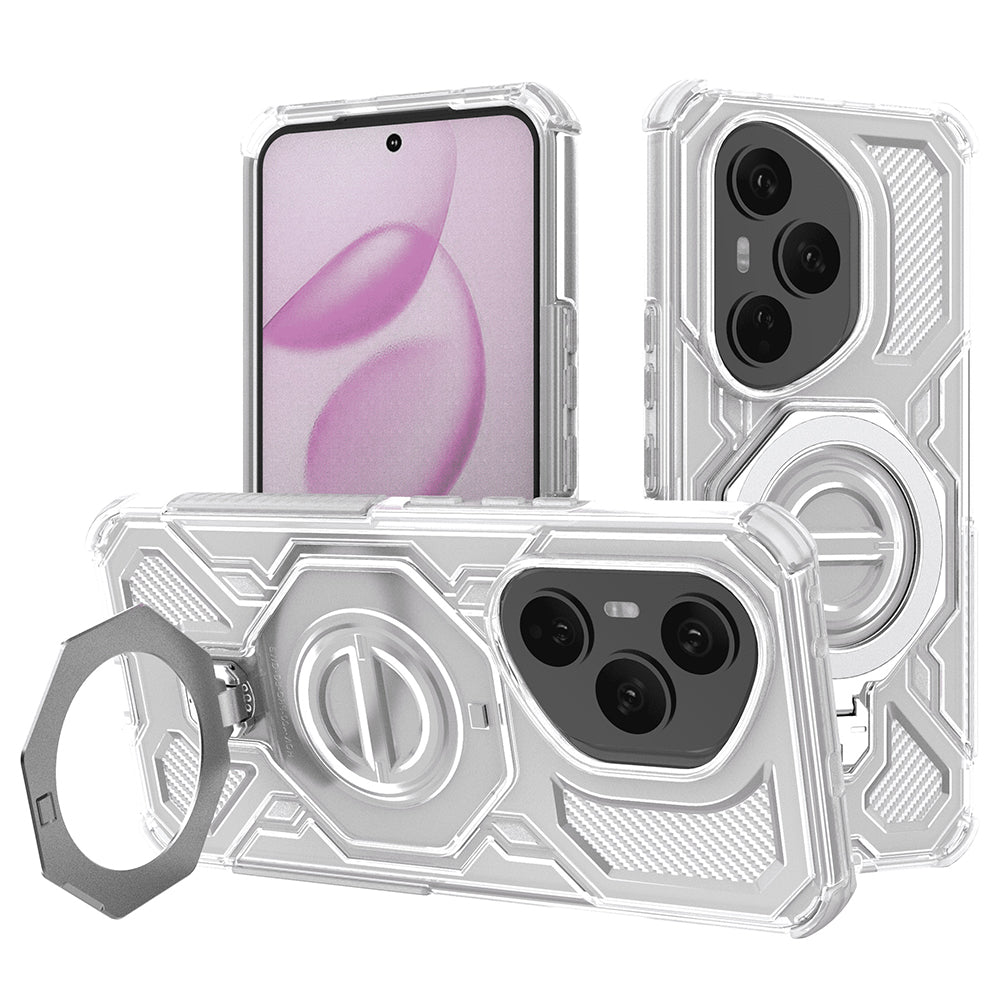 Калъф за Honor 400 Pro, Techsuit, Carbon Shield Pro, Бял