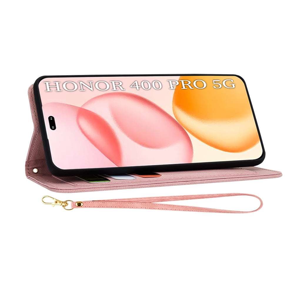 Калъф за Honor 400 Pro, Techsuit, FlipCraft, Розов