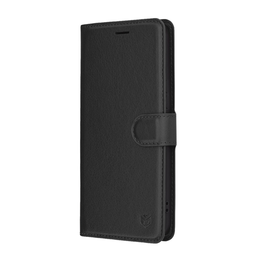 Калъф за Honor 400 Pro, Techsuit, Leather Folio, Черен