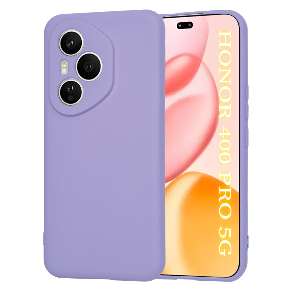 Калъф за Honor 400 Pro, Techsuit, SoftFlex, Светлолилав