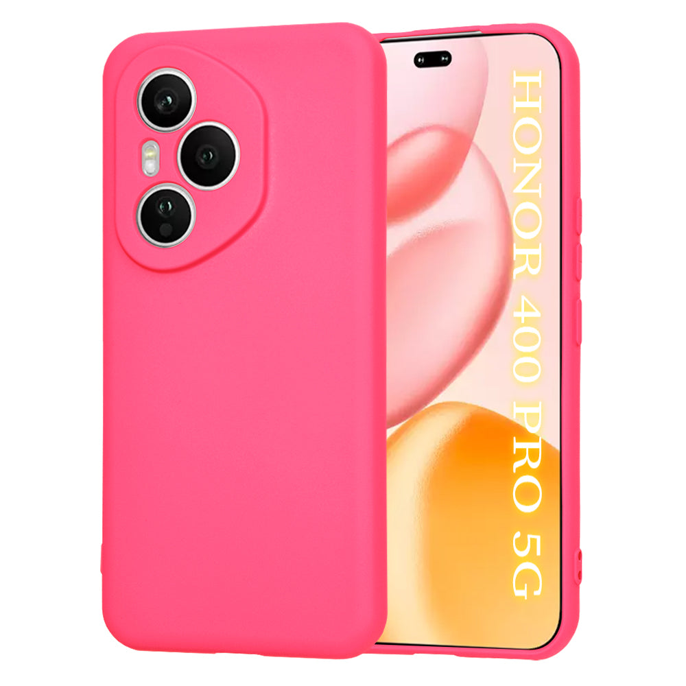 Калъф за Honor 400 Pro, Techsuit, SoftFlex, Тъмнорозов