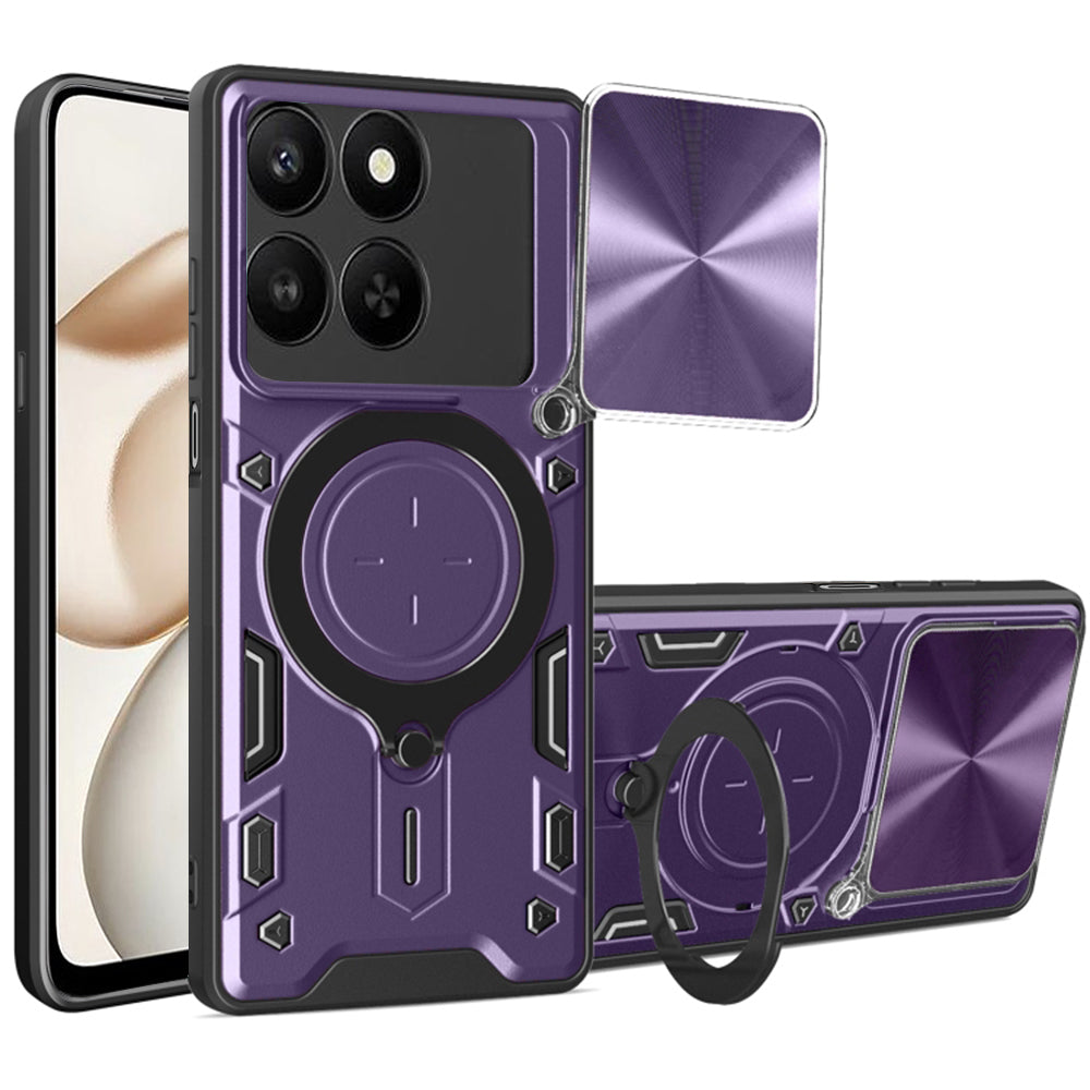 Калъф за Honor 400 Smart 4G / X7d 4G / 400 Smart 5G, Techsuit, CamGuard Pro, Лилав
