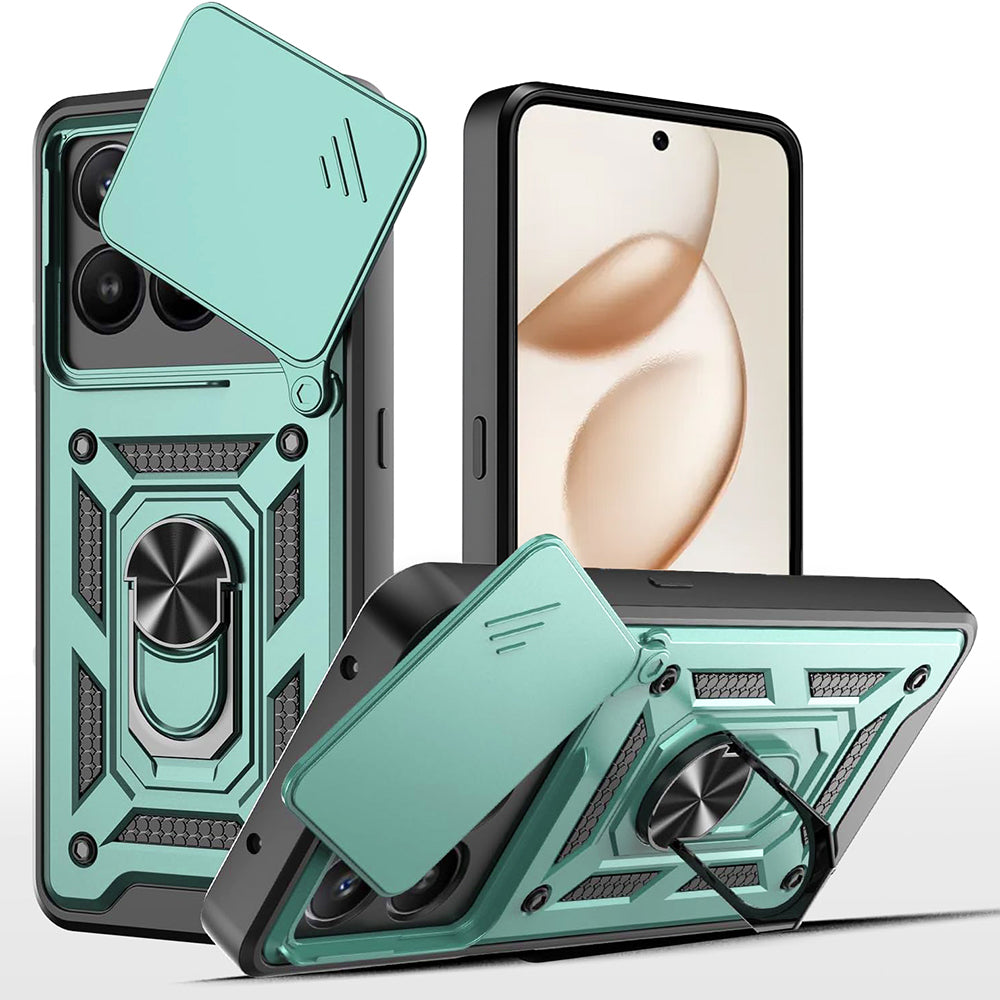 Калъф за Honor 400 Smart 4G / X7d 4G / 400 Smart 5G, Techsuit, CamShield, Зелен