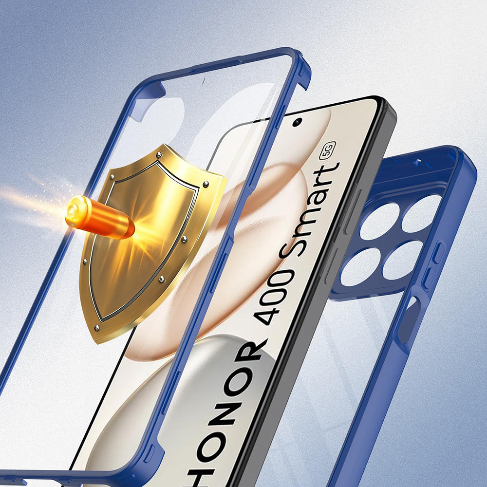 Калъф за Honor 400 Smart 4G / X7d 4G / 400 Smart 5G, Techsuit, ColorVerse 360, Син
