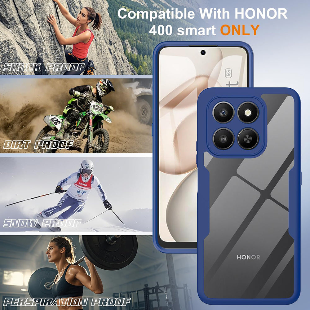 Калъф за Honor 400 Smart 4G / X7d 4G / 400 Smart 5G, Techsuit, ColorVerse 360, Син