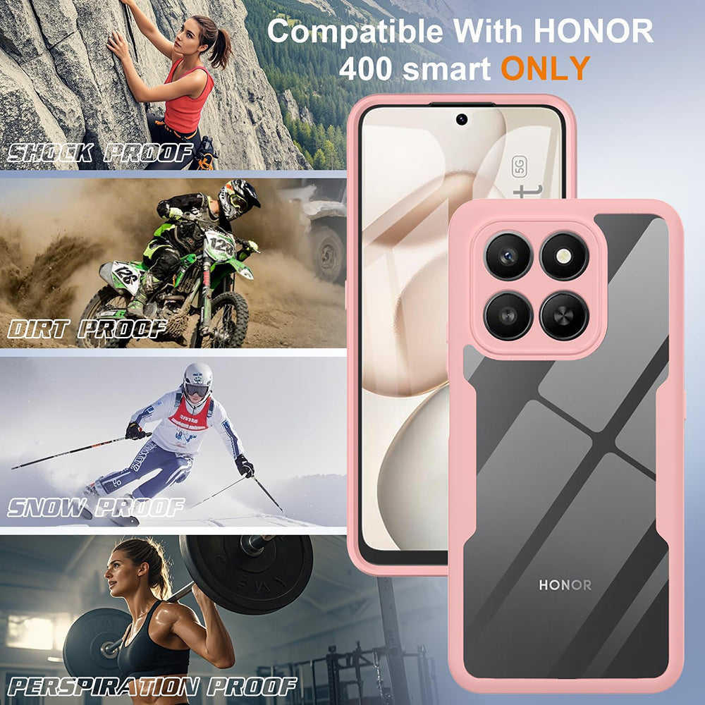 Калъф за Honor 400 Smart 4G / X7d 4G / 400 Smart 5G, Techsuit, ColorVerse 360, Розов
