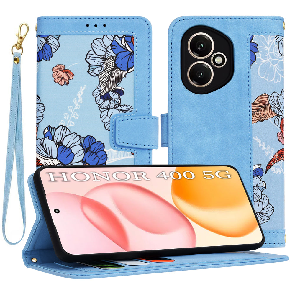 Калъф за Honor 400, Techsuit, FlipCraft, Син