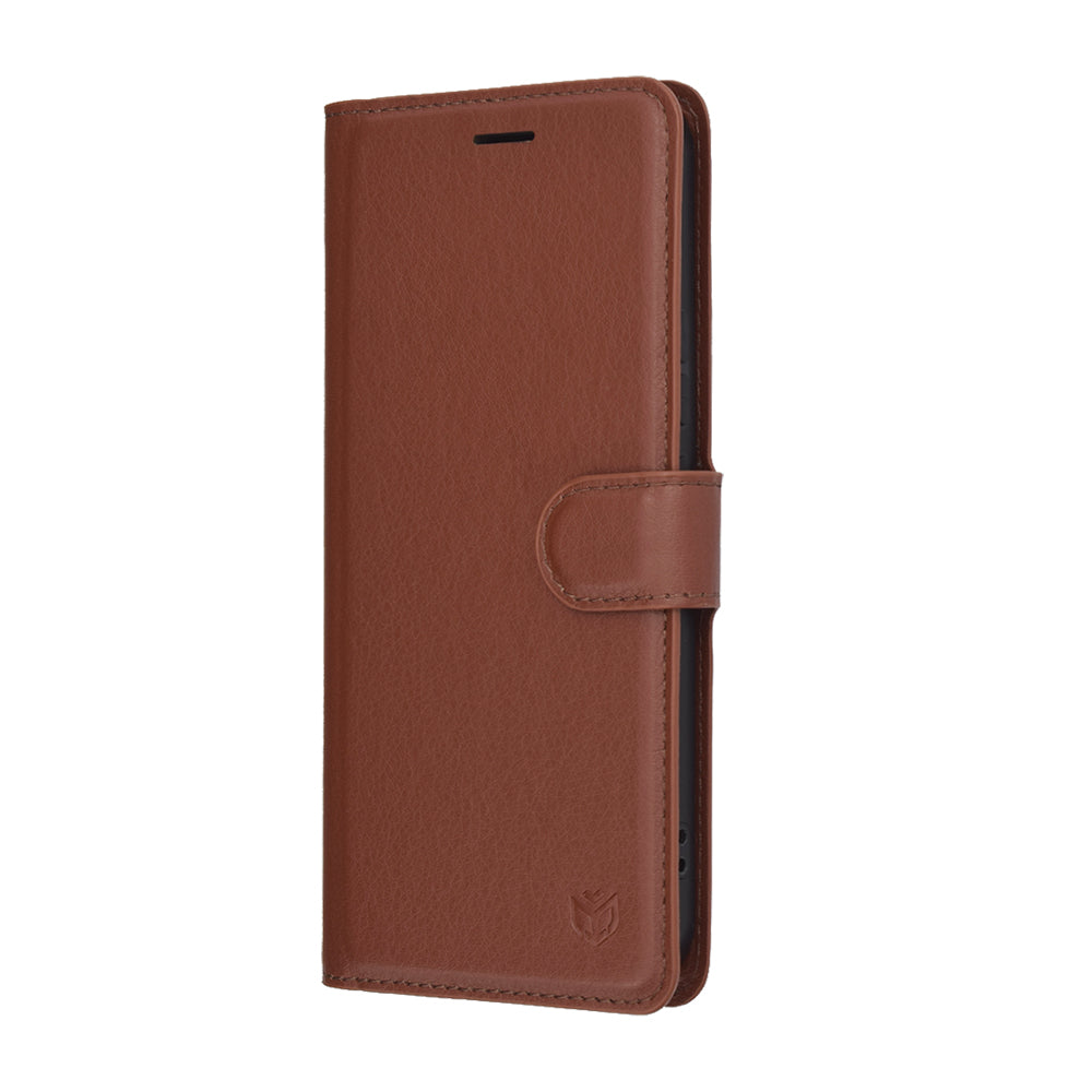 Калъф за Honor 400, Techsuit, Leather Folio, Кафяв