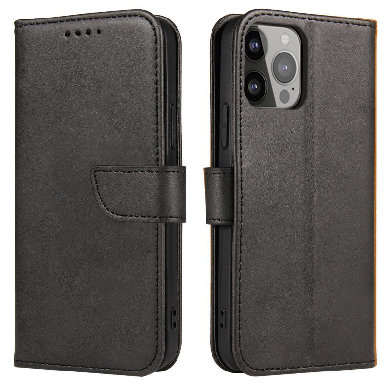 Калъф за Honor 600, OEM, Marva Wallet, Черен