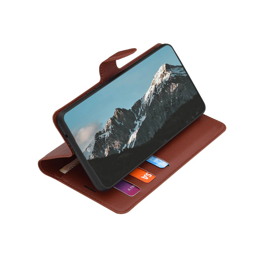Калъф за Honor 600 Pro / 600, Techsuit, Leather Folio, Кафяв