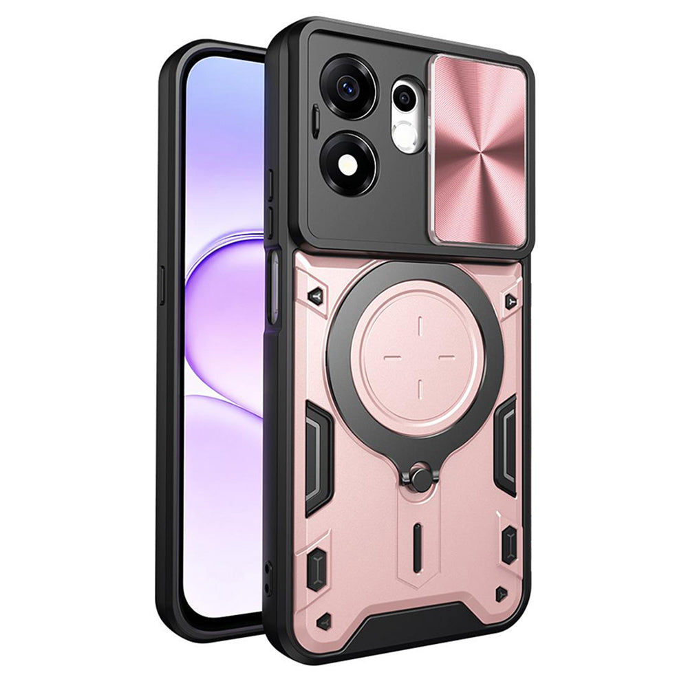 Калъф за Honor 600 Smart, Techsuit, CamGuard Pro, Розово злато