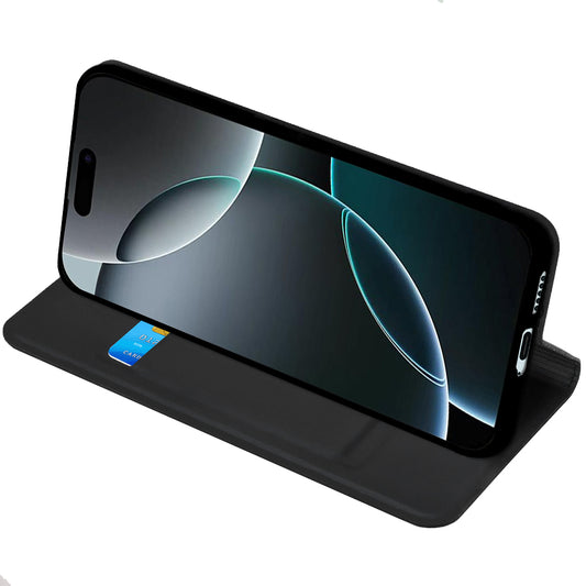Калъф за Honor 600 Smart, Techsuit, Magskin Book, Черен