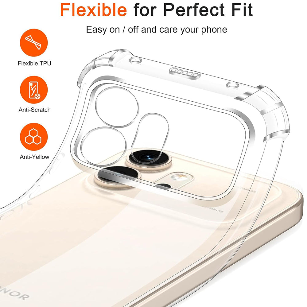 Калъф за Honor 600, Techsuit, Shockproof Clear, Прозрачен