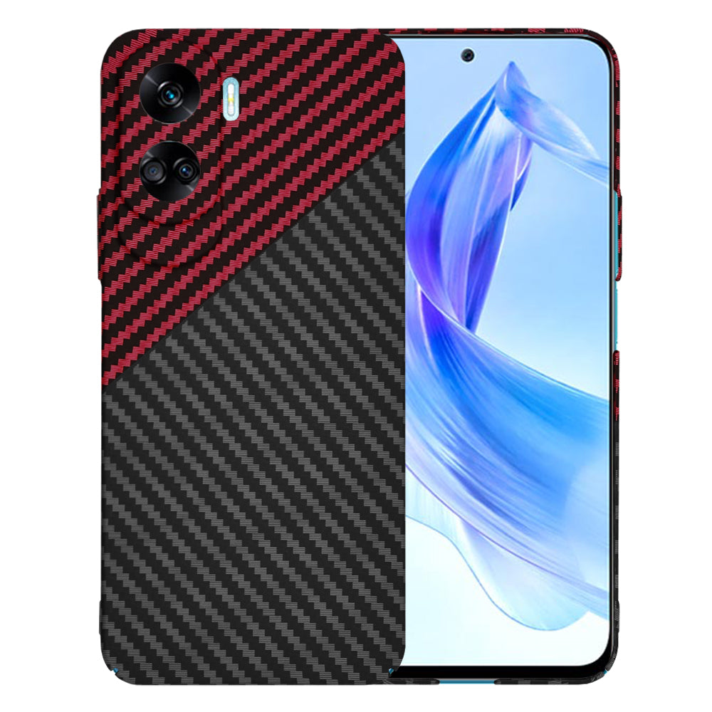 Калъф за Honor 90 Lite, Techsuit, Carbonite FiberShell, Черно Червен