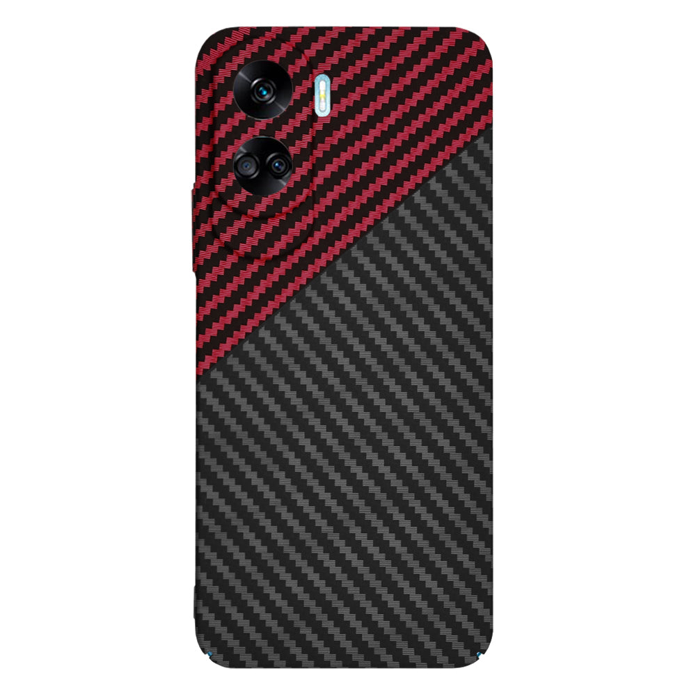 Калъф за Honor 90 Lite, Techsuit, Carbonite FiberShell, Черно Червен