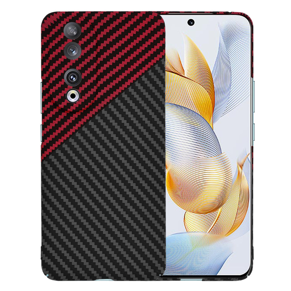 Калъф за Honor 90, Techsuit, Carbonite FiberShell, Черно Червен