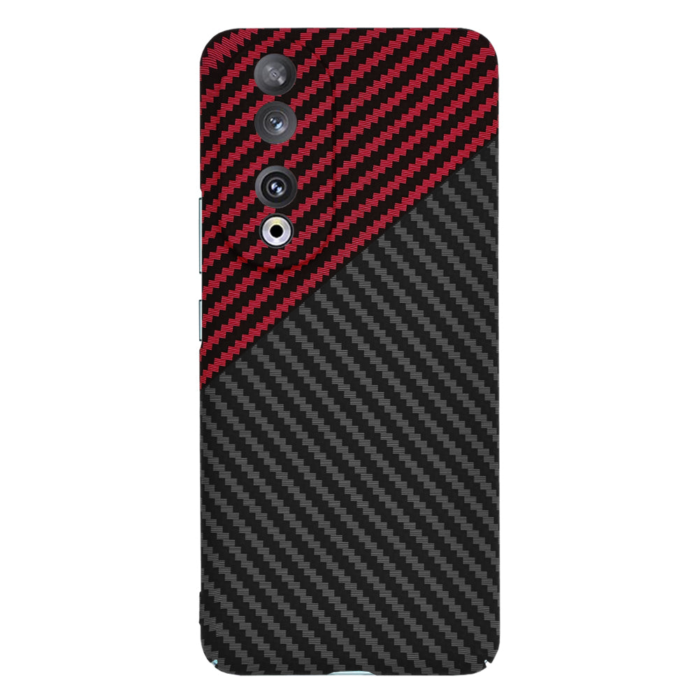 Калъф за Honor 90, Techsuit, Carbonite FiberShell, Черно Червен