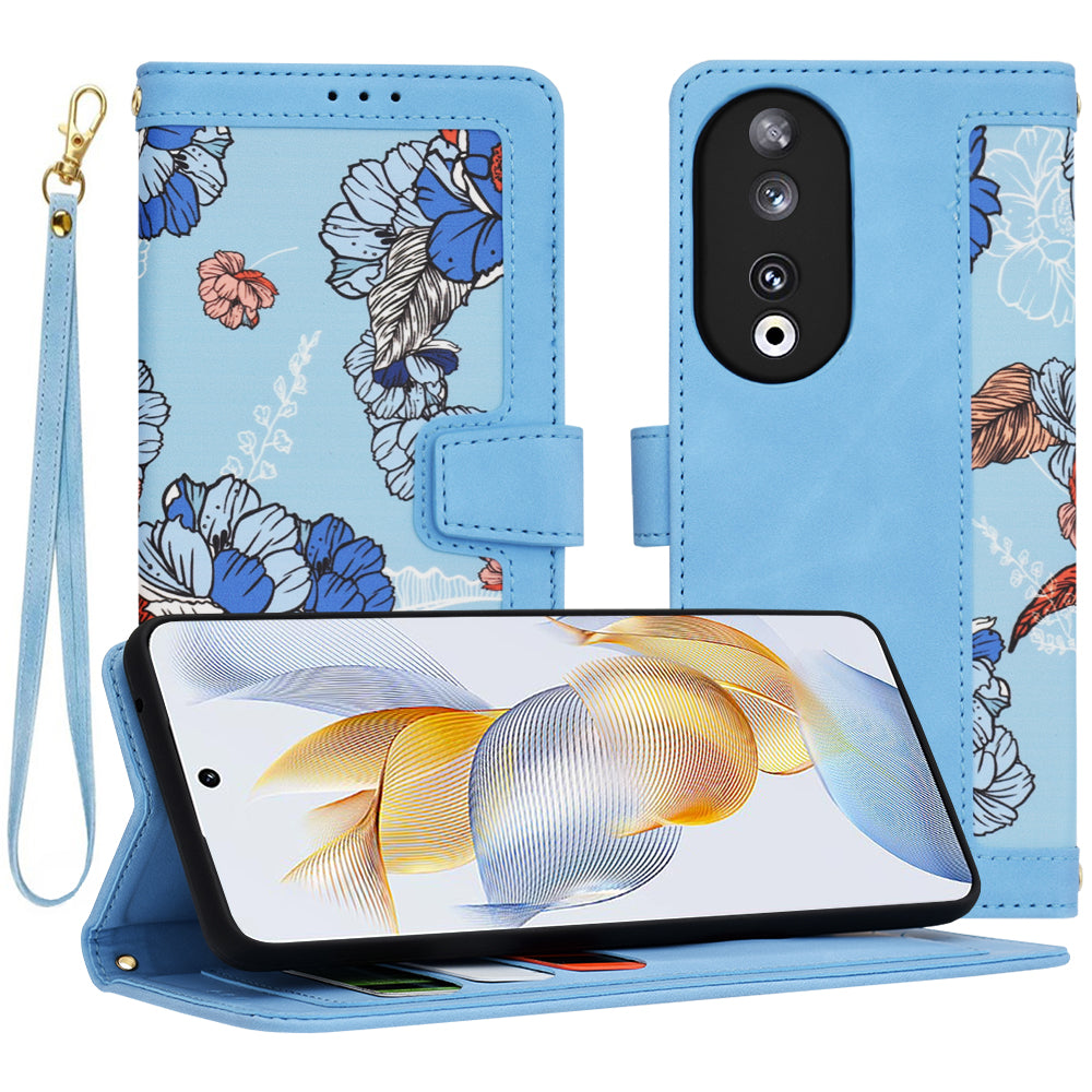 Калъф за Honor 90, Techsuit, FlipCraft, Син