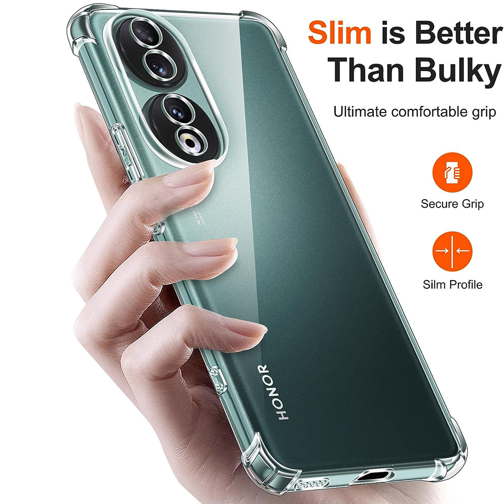 Калъф за Honor 90, Techsuit, Shockproof Clear, Прозрачен