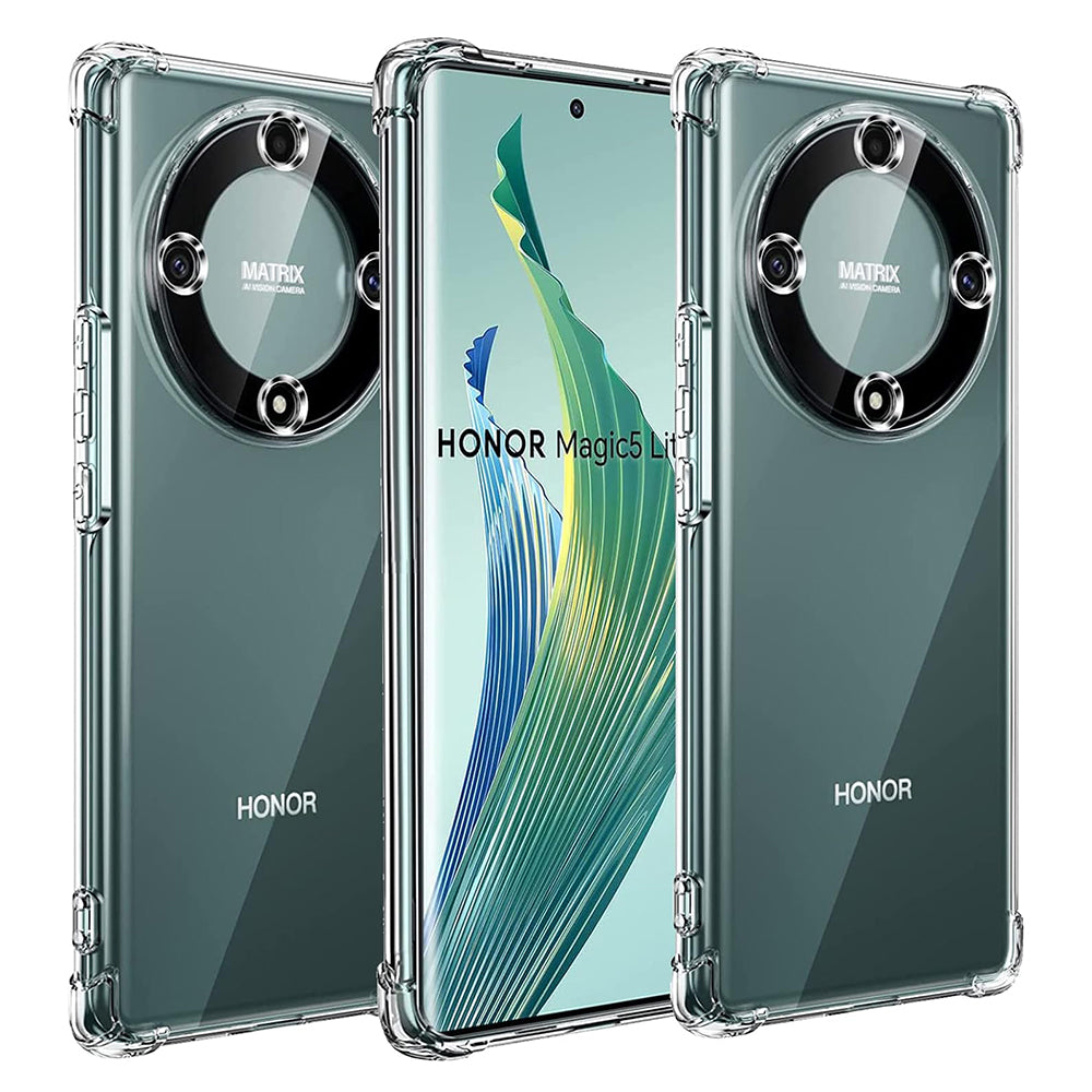 Калъф за Honor Magic5 Lite, Techsuit, противоударен прозрачен, прозрачен