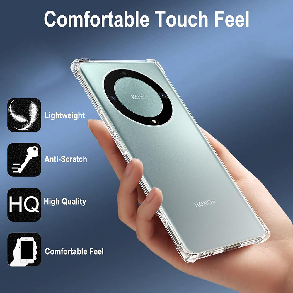 Калъф за Honor Magic5 Lite, Techsuit, противоударен прозрачен, прозрачен