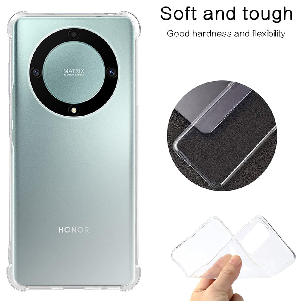 Калъф за Honor Magic5 Lite, Techsuit, противоударен прозрачен, прозрачен