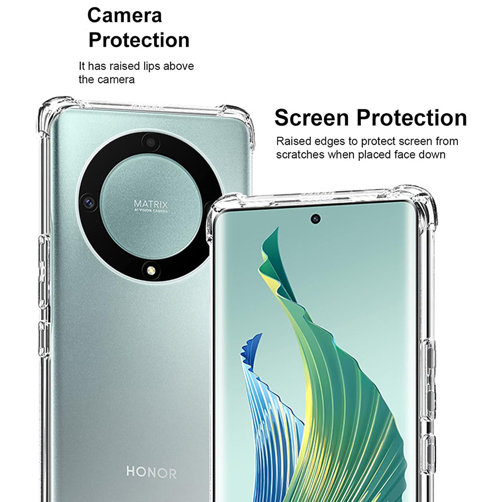 Калъф за Honor Magic5 Lite, Techsuit, противоударен прозрачен, прозрачен