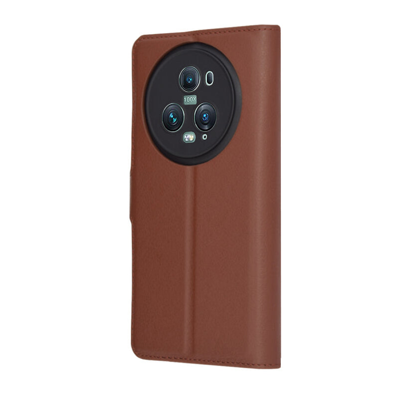 Калъф за Honor Magic5 Pro, Techsuit, Leather Folio, Кафяв