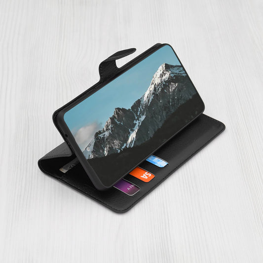 Калъф за Honor Magic5 Pro, Techsuit, Leather Folio, Черен