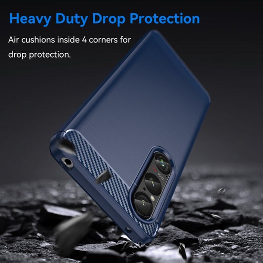 Калъф за Honor Magic6 Lite, Techsuit, Carbon, Син