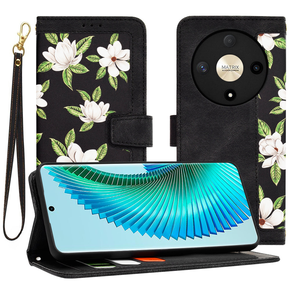 Калъф за Honor Magic6 Lite, Techsuit, FlipCraft, Черен