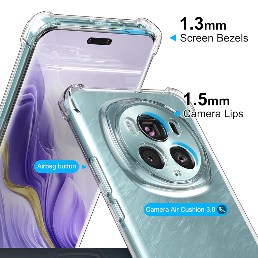 Калъф за Honor Magic6 Pro, Techsuit, противоударен прозрачен, прозрачен