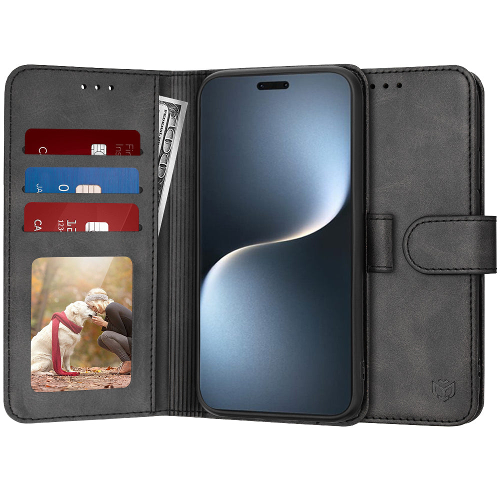 Калъф за Honor Magic7 Pro, Techsuit, Diary Book, Черен