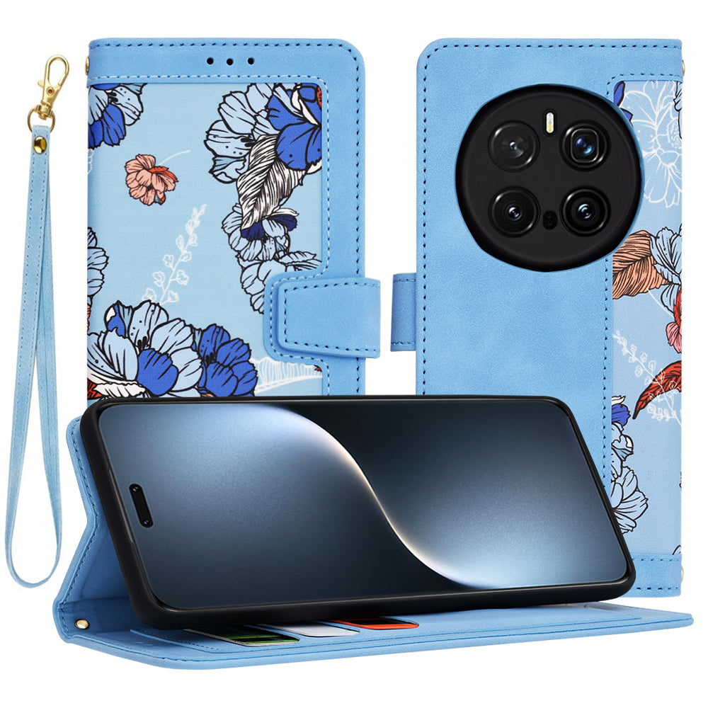 Калъф за Honor Magic7 Pro, Techsuit, FlipCraft, Син