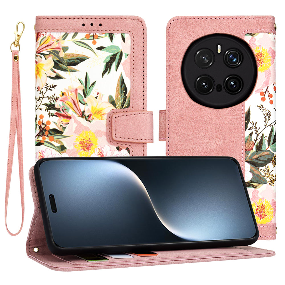 Калъф за Honor Magic7 Pro, Techsuit, FlipCraft, Розов