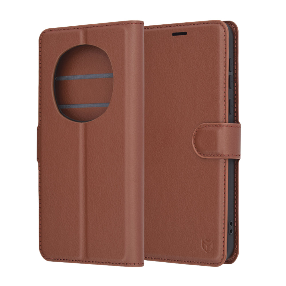 Калъф за Honor Magic7 Pro, Techsuit, Leather Folio, Кафяв