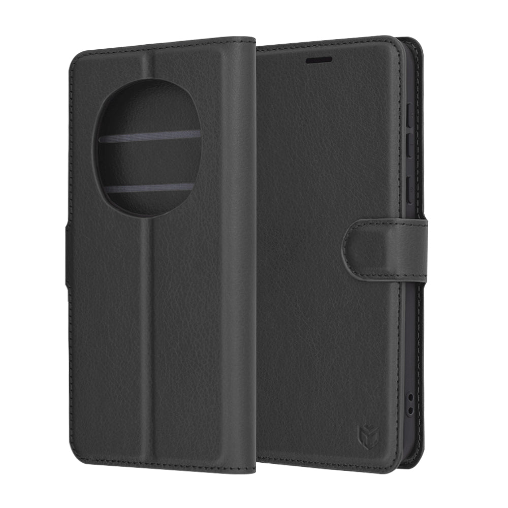 Калъф за Honor Magic7 Pro, Techsuit, Leather Folio, Черен
