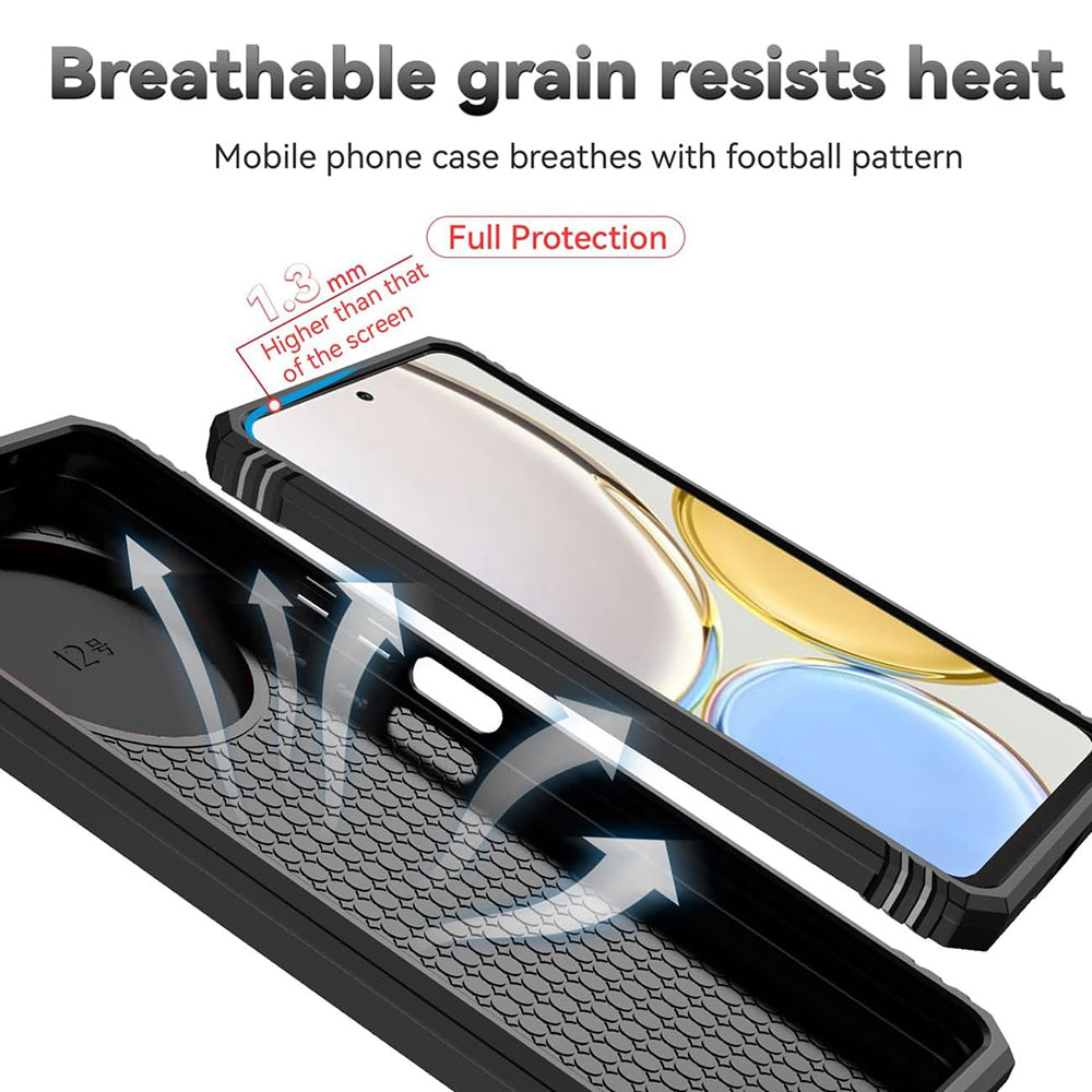 Калъф за Honor Magic8 Lite, Techsuit, CamShield, Черен