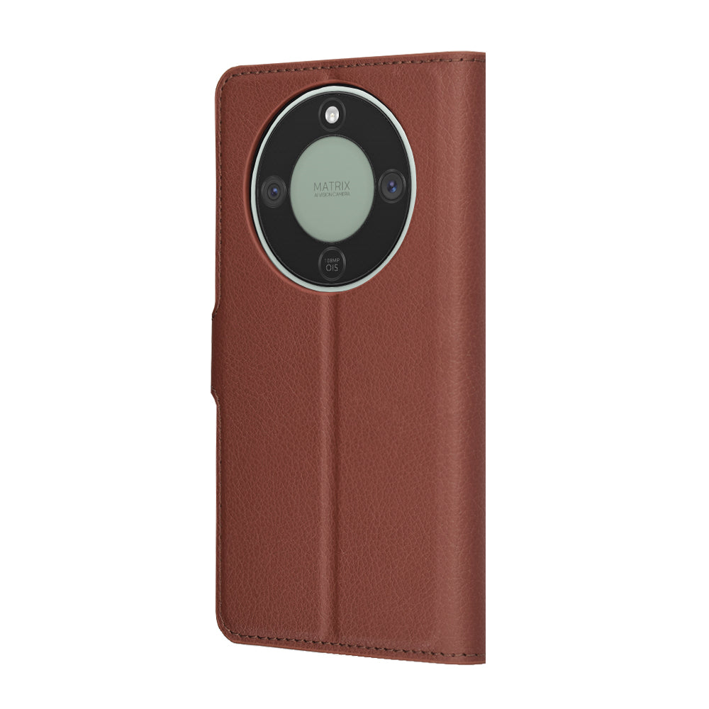 Калъф за Honor Magic8 Lite, Techsuit, Leather Folio, Кафяв