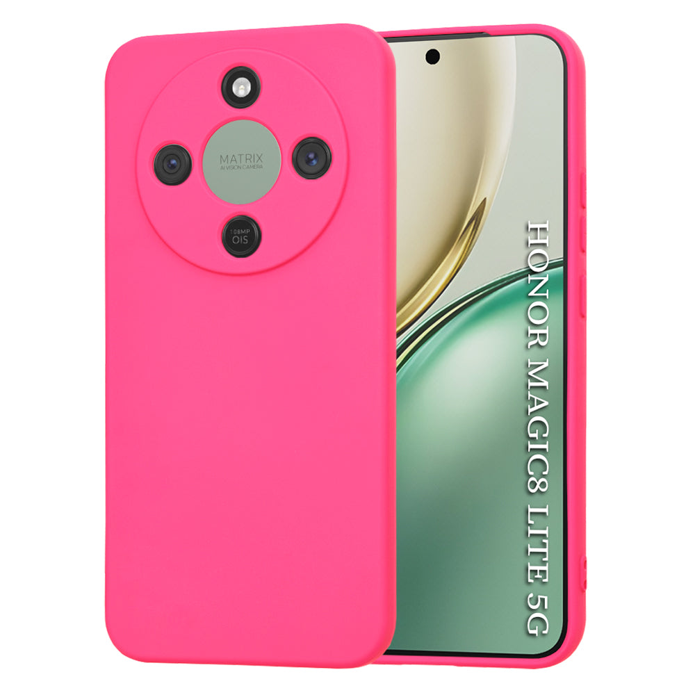 Калъф за Honor Magic8 Lite, Techsuit, SoftFlex, Тъмнорозов