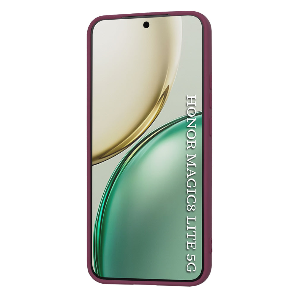 Калъф за Honor Magic8 Lite, Techsuit, SoftFlex, Вишнев