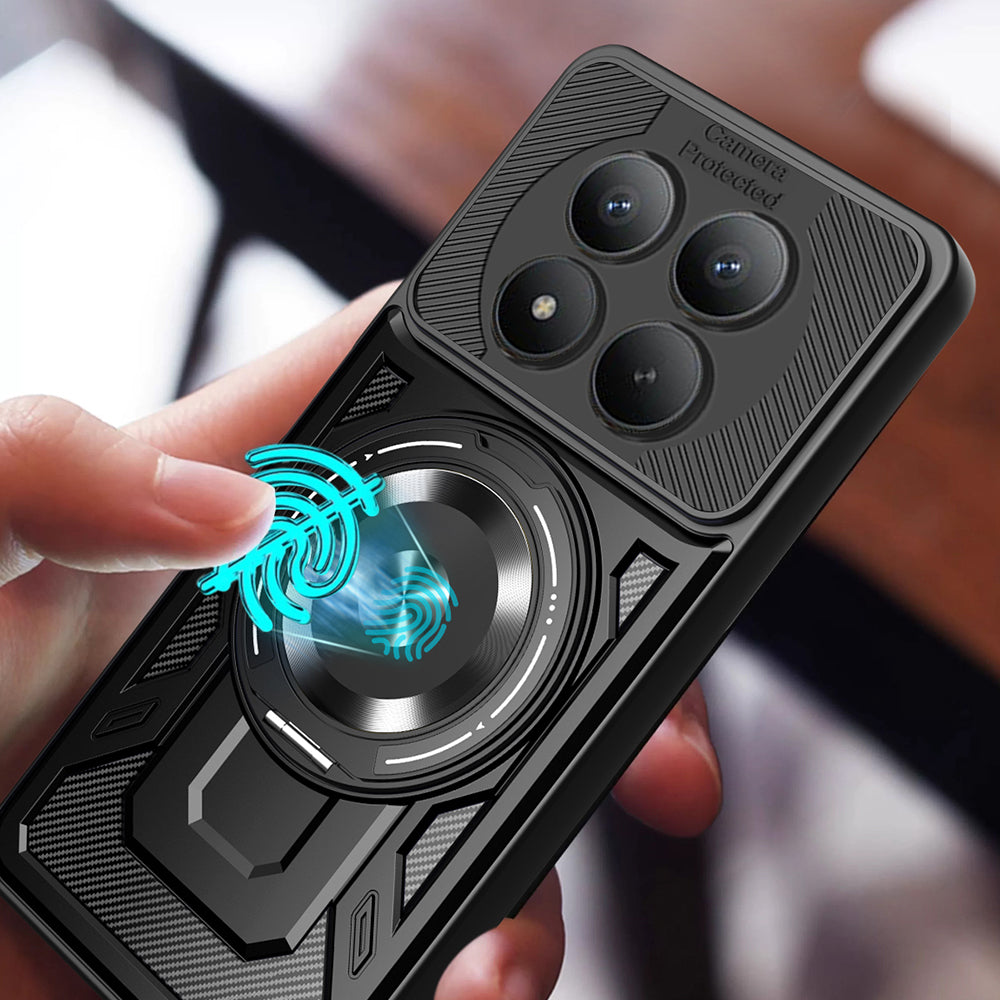 Калъф за Honor Magic8 Pro, Techsuit, RuggedCam, Черен