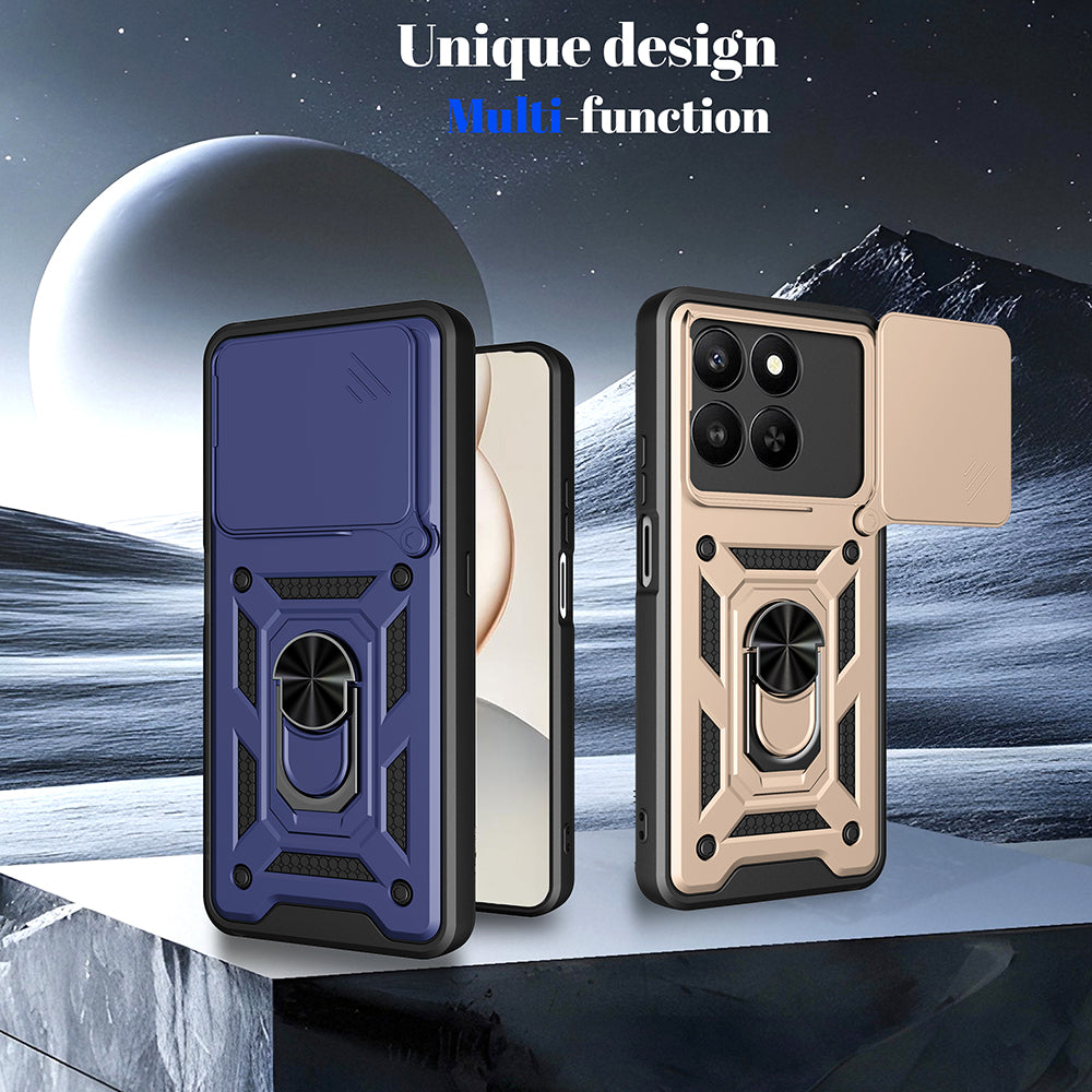 Калъф за Honor X5c Plus, Techsuit, CamShield, Розово Злато