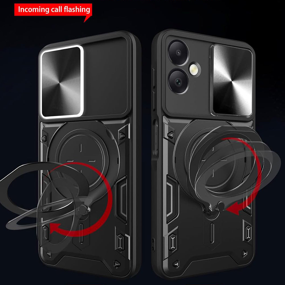 Калъф за Honor X7c / 200 Smart, Techsuit, CamGuard Pro, Черен