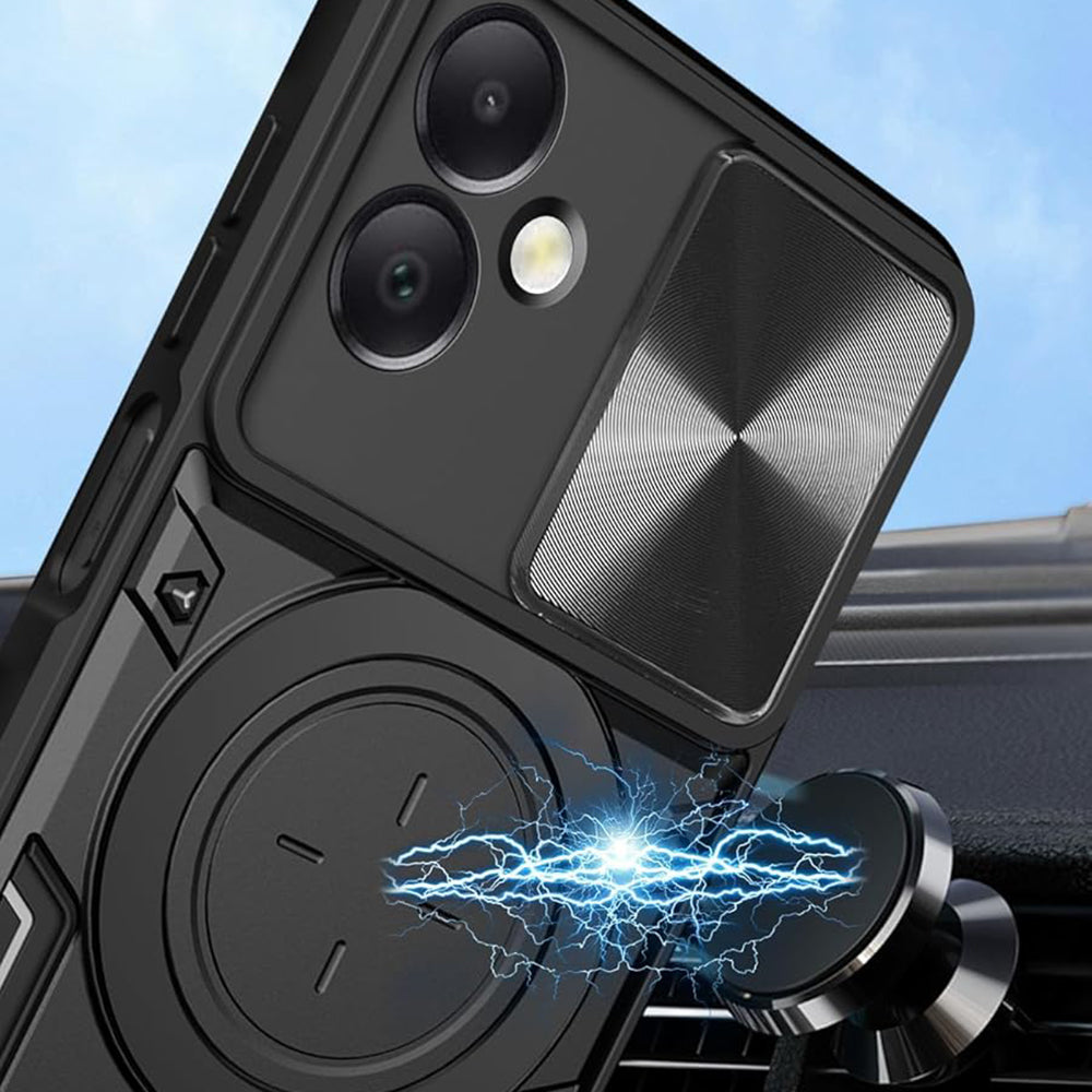 Калъф за Honor X7c / 200 Smart, Techsuit, CamGuard Pro, Черен