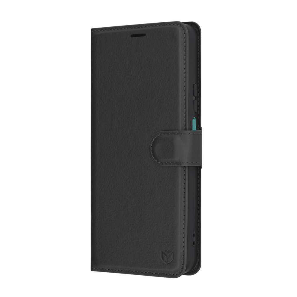 Калъф за Honor X7c / 200 Smart, Techsuit, Leather Folio, Черен