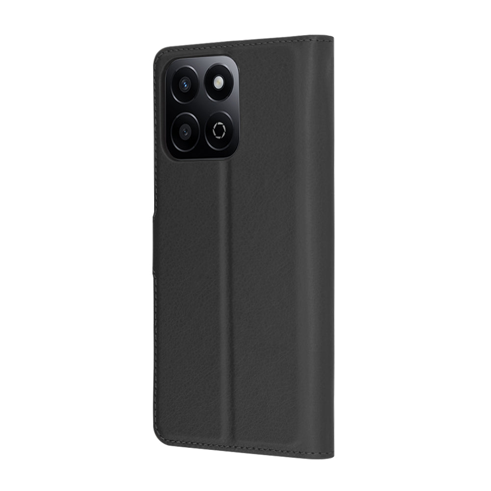 Калъф за Honor X7c / 200 Smart, Techsuit, Leather Folio, Черен